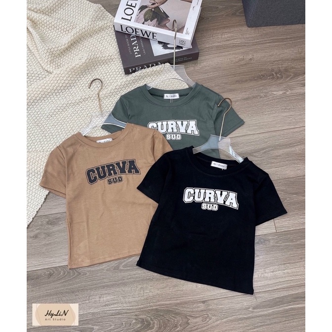 Áo Croptop nữ, Áo ba lỗ nữ, ngắn tay - cổ tròn - năng động - cá tính | BigBuy360 - bigbuy360.vn