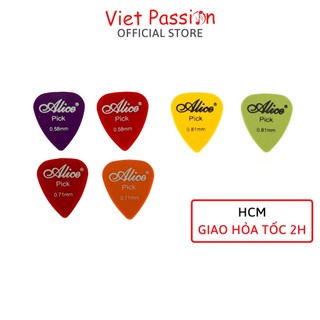 Phím gảy đàn pick gẩy đủ cỡ 0,46mm pick alice 0,71mm 0,81mm 0,96mm 1,2mm 1,5mm vietpassion hcm