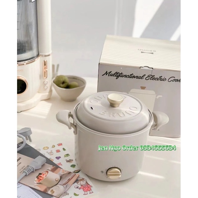 CHÍNH HÃNG- NỒI ĐIỆN ĐA NĂNG BRUNO 1,5L- BH 6 THÁNG