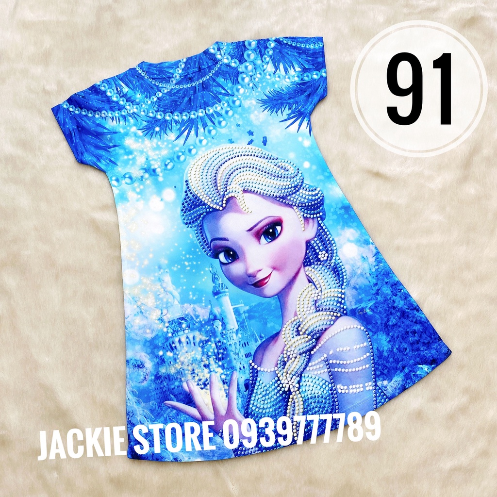 váy đầm công chúa elsa frozen