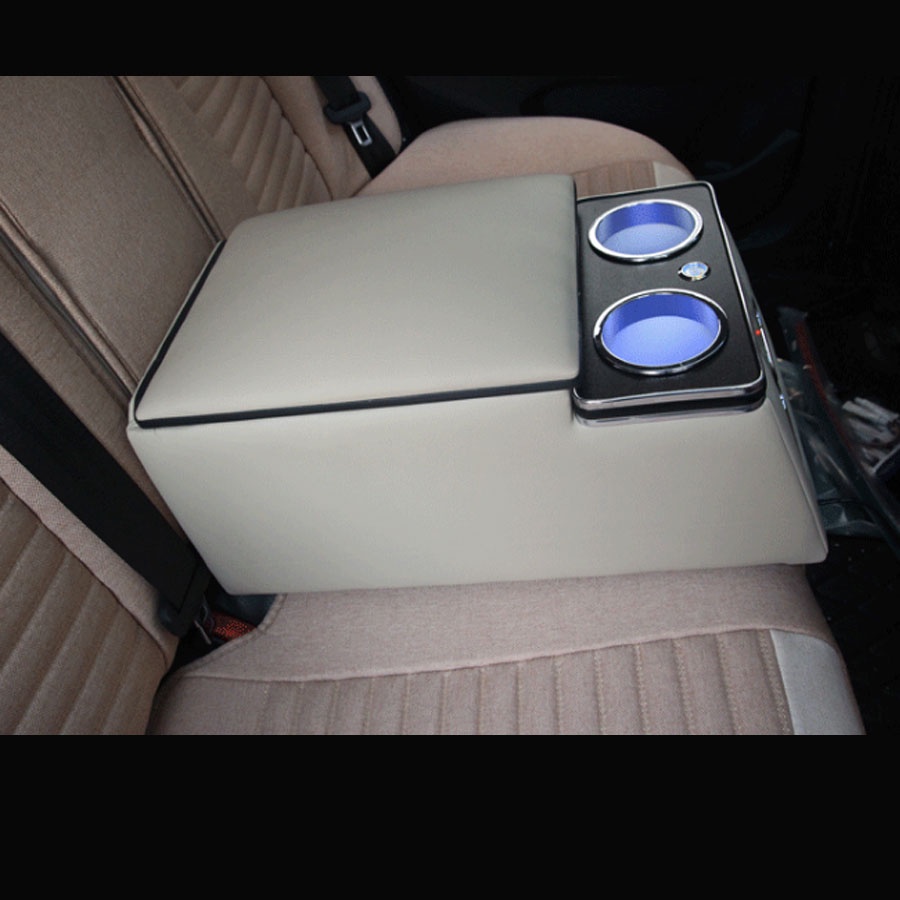 Hộp tỳ tay kèm sạc USB chính hãng, Hộp đựng đồ ô tô ghế sau dung tích siêu khủng, Thùng đựng đồ tích hợp đèn led cao cấp | BigBuy360 - bigbuy360.vn