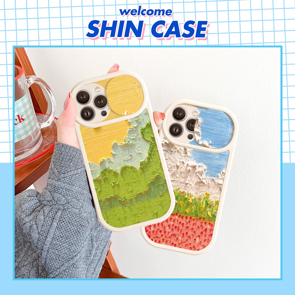 Ốp lưng iphone nắp trượt tròn Sơn dầu 6/6plus/6s/6splus/7/7plus/8/8plus/x/xs/11/12/13/14/pro/max/promax/plus/shin/case