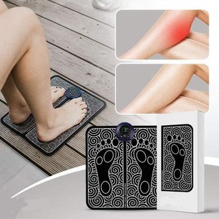 Thảm Massage Chân Xung Điện EMS Có Đèn Led Hiển Thị, 6 Chế Độ Mát Xa Bàn Chân, Giúp Lưu Thông Khí Huyết, Giảm Đau Mỏi