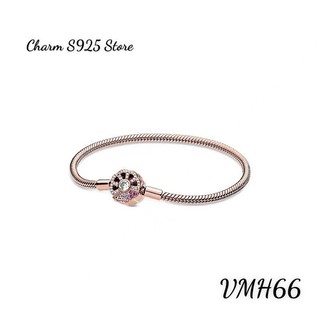 VÒNG TAY PAN ALE ĐÍNH ĐÁ HÌNH CHIẾC QUẠT VÀNG HỒNG ROSE GOLD HÀNG CAO CẤP