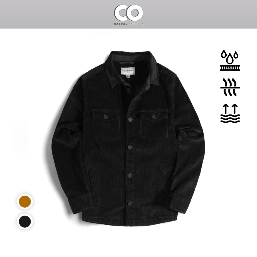 Áo khoác GoodFellow corduroy trucker jacket vải nhung thoáng mát năng động - 2 Màu
