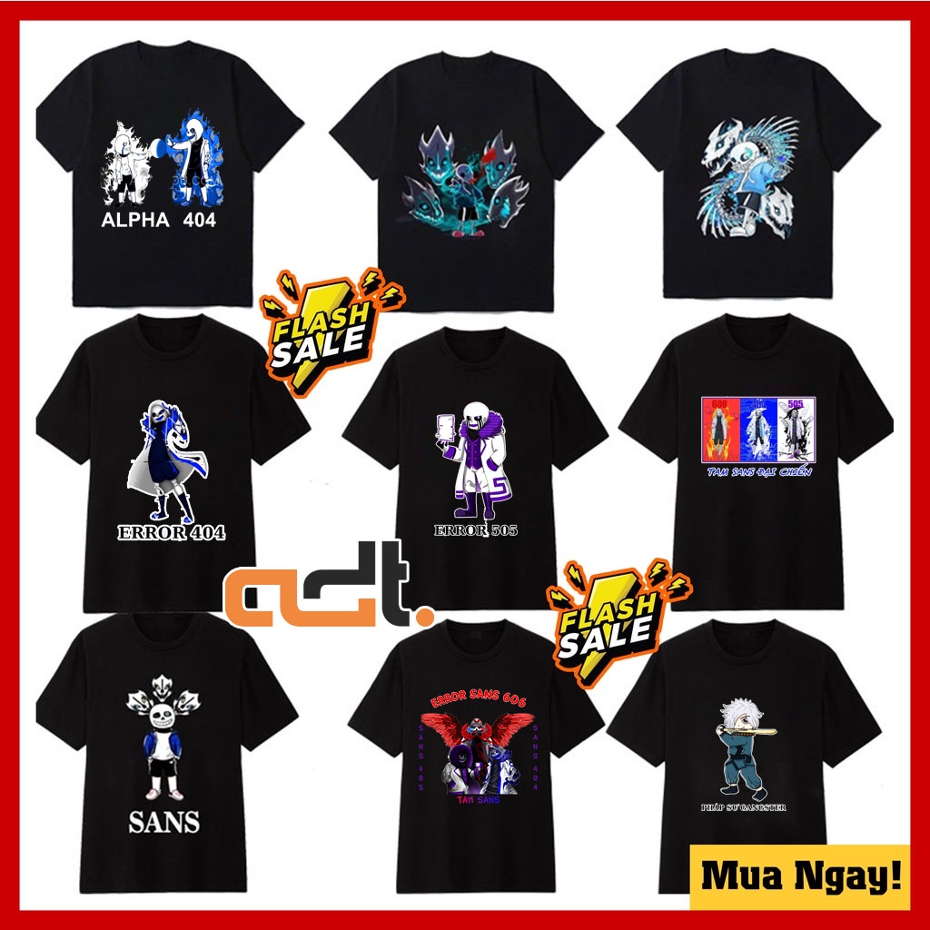 BST Áo phông in hình gangster sans pháp sư 505 606 cực ngầu nhiều mẫu HOT