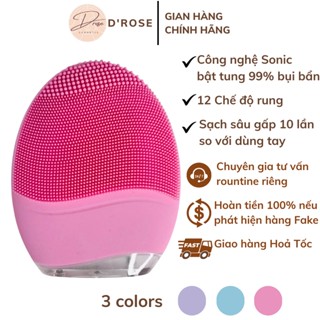 Máy rửa mặt cao cấp Ultrasonic Chính Hãng - Trẻ hóa làn da - Sạch Sâu - Chống nước - Siêu bền - DR15