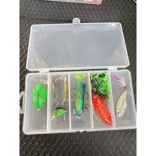 Set 6 mồi câu lure, mồi mềm, mồi giả câu lure cá lóc hình nhái - KhoaHuyen Fishing