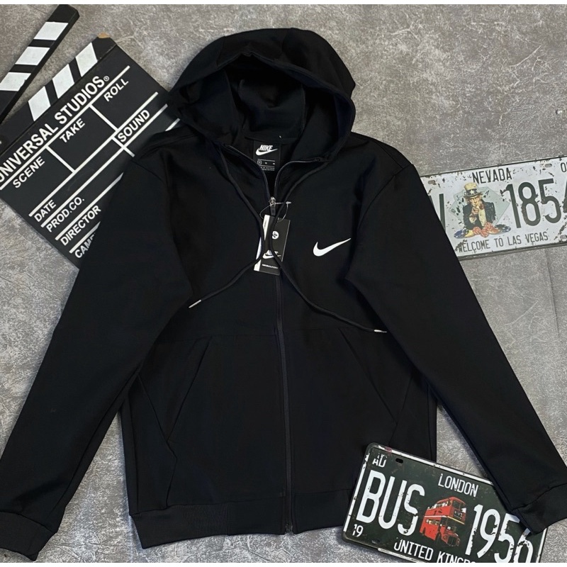 Áo Khoác Thun Umi Cao Cấp Dày Dặn, Vải Mềm Mịn Có Mũ Chống Nắng Màu Đen A D I D A S Thể Thao , Thoáng Mát, Không Xù Lông