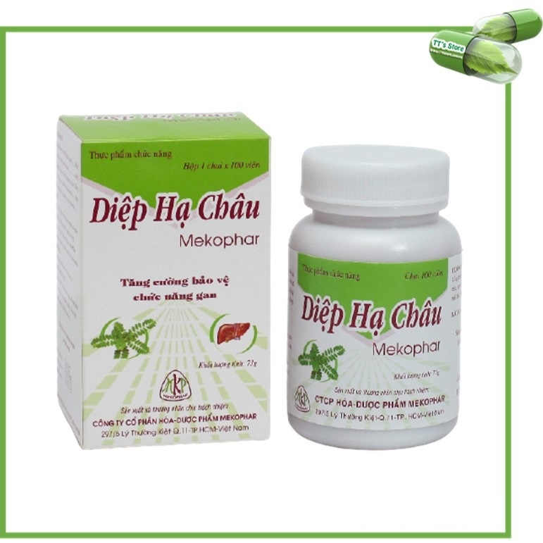 Diệp Hạ Châu Mekophar Chai 100 viên - Châu Ngân Pharma