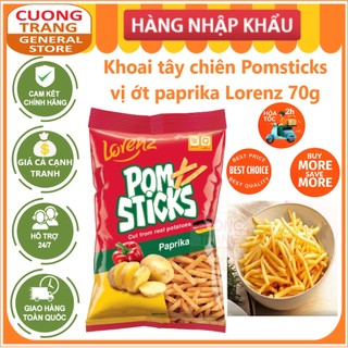 Khoai tây chiên Pomsticks vị ớt paprika Lorenz 70g