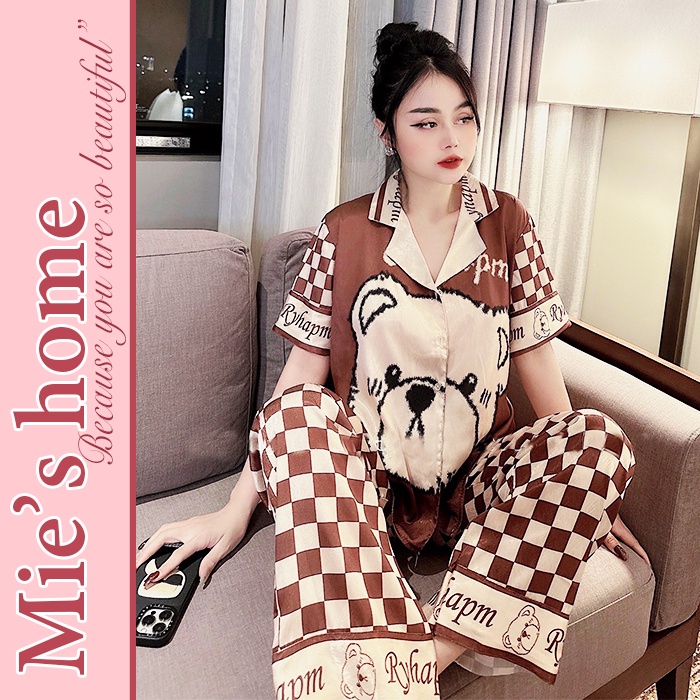 Đồ bộ nữ mặc nhà,pijama lụa,đồ ngủ nữ-Mie