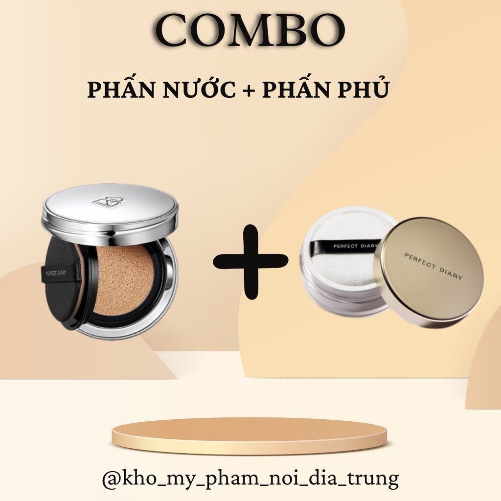 COMBO PHẤN NƯỚC + PHẤN PHỦ PERFECT DIARY