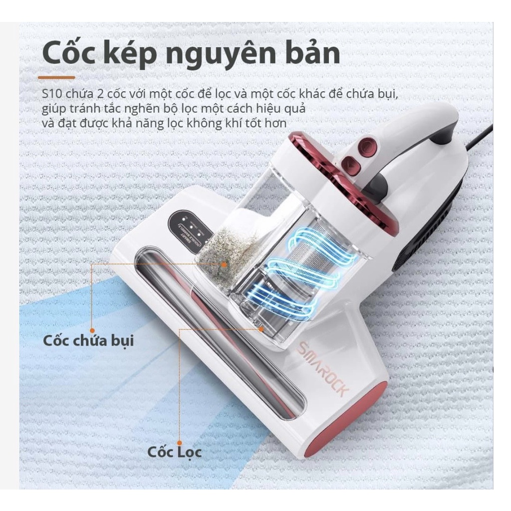 Máy hút đệm diệt khuẩn thông minh Smarock S10