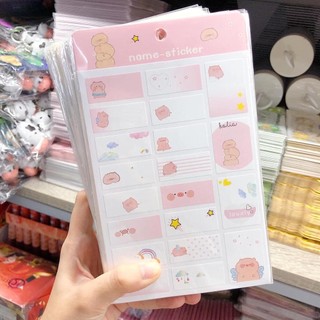 [Chuyên sỉ] Name sticker, nhãn tên dễ thương trang trí