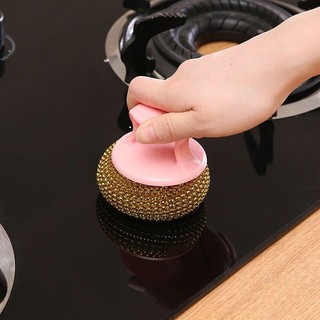 Dụng cụ chà xoong nồi có tay cầm tiện lợi,rửa chén,xoong nồi rc29