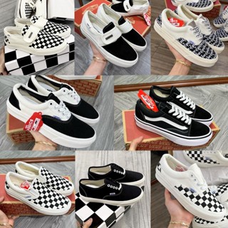 GIÀY VANS VAULT, OLD, CARO,FOG ⚡Full box bill⚡Giày thể thao Vans caro lười, Vans đen vault, Van Fog,Van caro buộc dây Fu