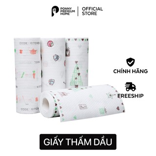 Cuộn khăn lau đa năng, khăn giấy chuyên dụng cho nhà bếp có thể tái sử dụng Ponny Premium Home