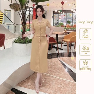 [ DANG DANG ] Bộ công sở áo + chân váy .Mã sp S007