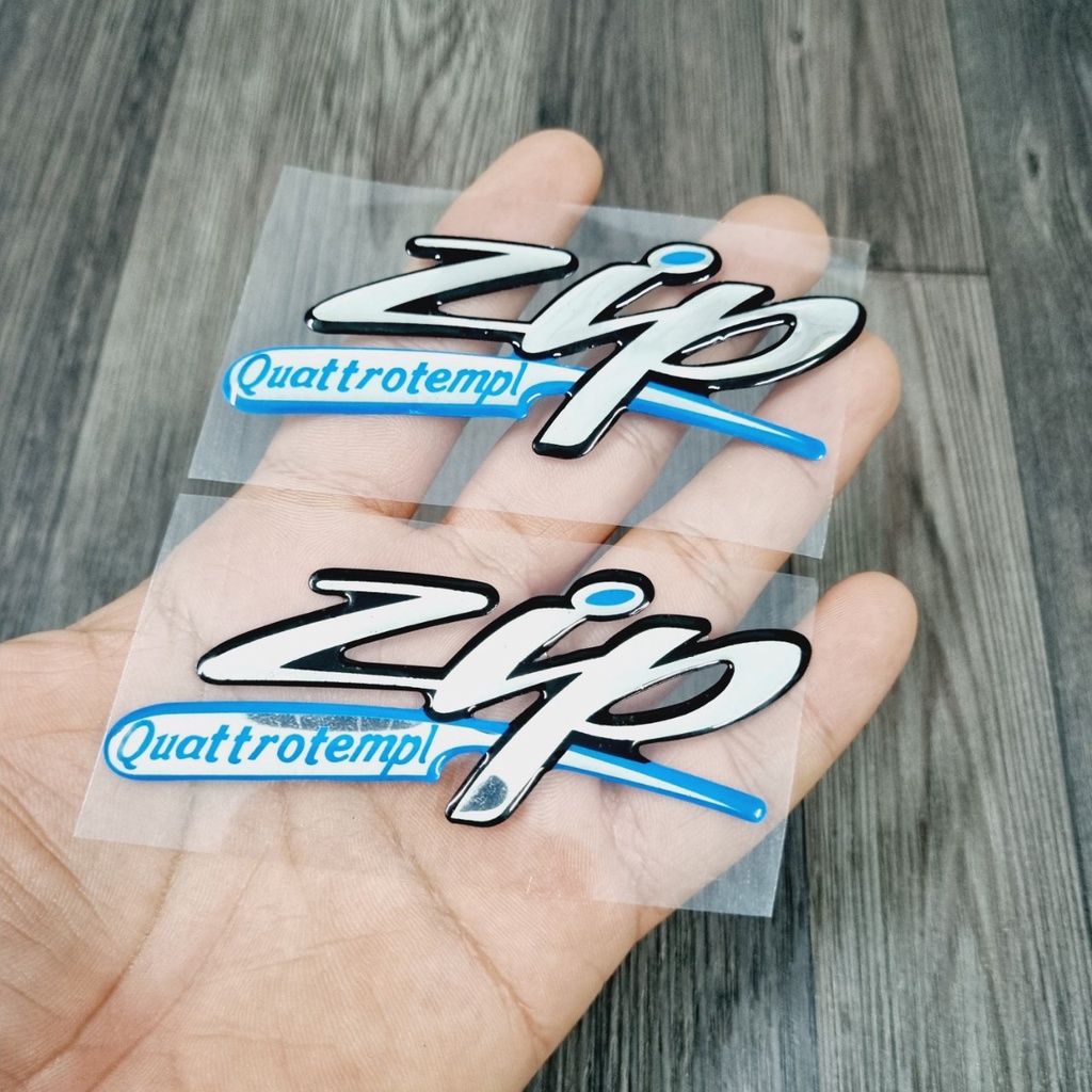 Tem Logo Xe Máy Cao Cấp Zip Nền Trong PVC 3 Lớp Không Thấm Nước