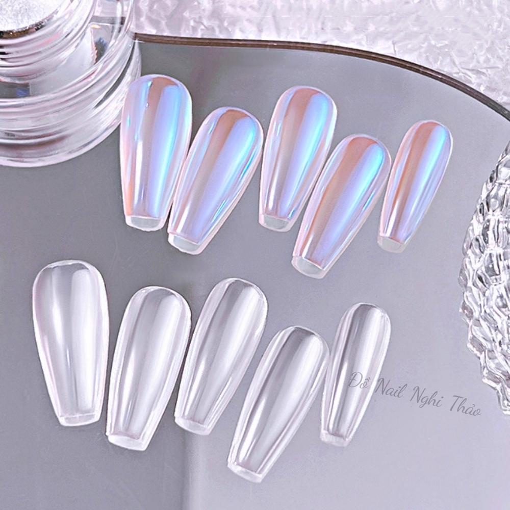 Bột tráng gương nail ánh ngọc trai NGHI THẢO set 6 hũ