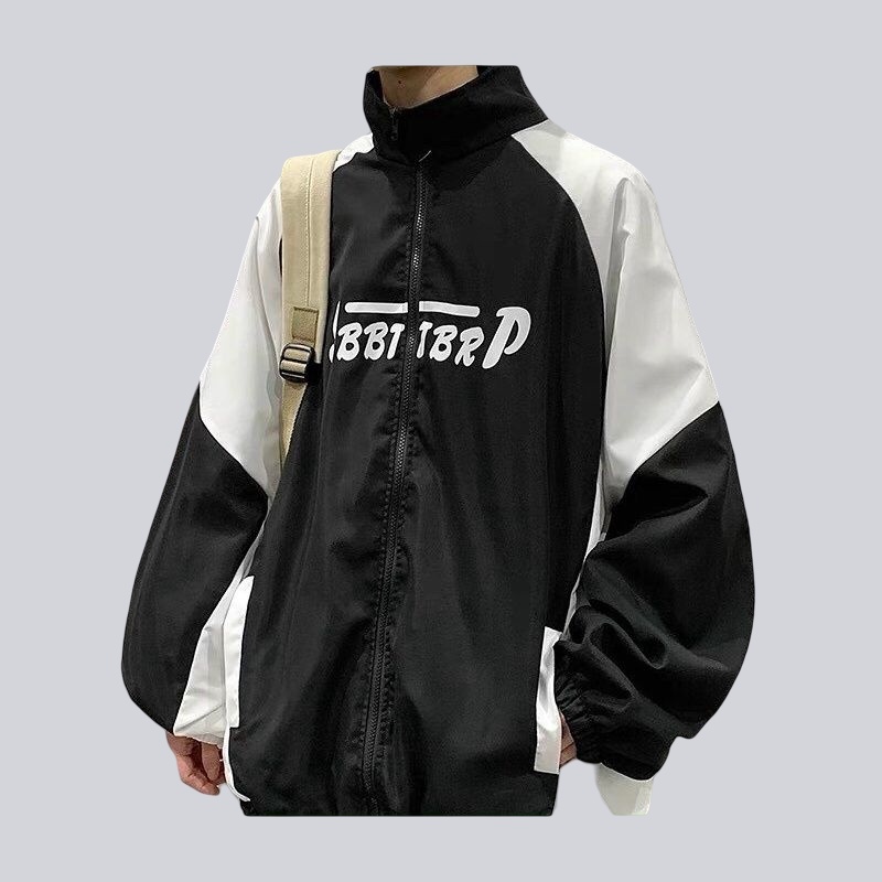 Áo khoác gió SBBT hàng Chính Hãng đôi nam nữ 2 lớp unisex chất liệu dù cao cấp unisex form rộng brand jacket