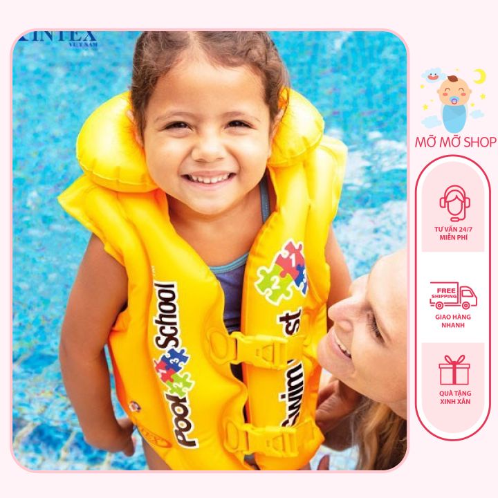 Áo Phao Bơi Cho Bé Chính Hãng INTEX 59661, 58660 Hàng Chuẩn