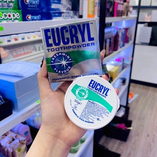 Combo Kem đánh răng Eucryl 62g + Bột tẩy trắng răng Eucryl 50g