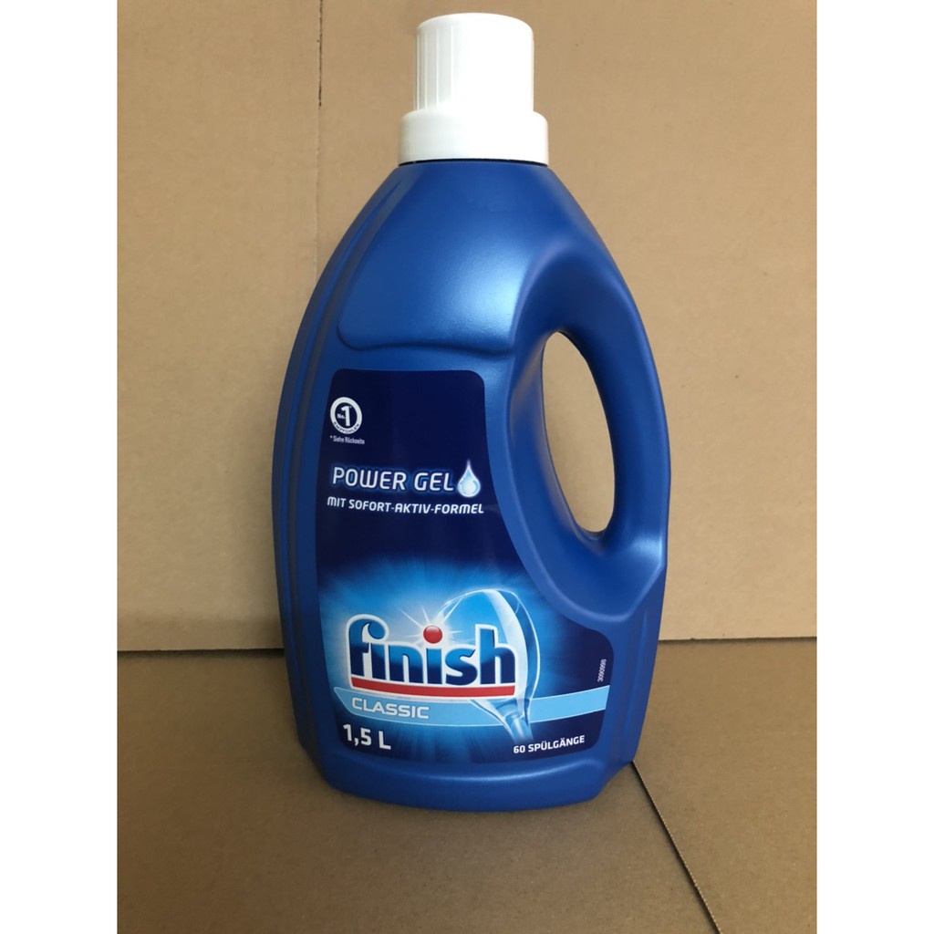 Gel rửa bát chén Finish Classic 1.3 lit (Xà phòng nước rửa bát cho máy rửa bát chén dạng Gel )