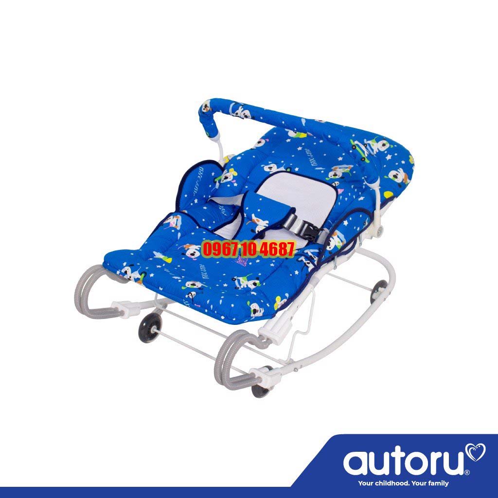 Xe rung nhún ăn bột Autoru cao cấp loại 4 nhún, 2 nhún tặng kèm mùng