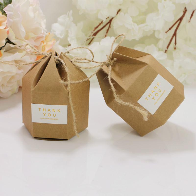 Hộp Đựng Quà Mini Hình Lục Giác Đựng Kẹo, Quà Sinh Nhật, Cưới, Lễ Tết | Size S 9*4*7cm
