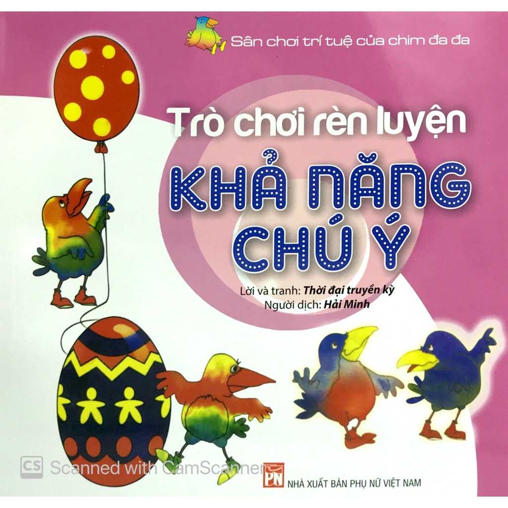 Sách - Sân Chơi Trí Tuệ Của Chim Đa Đa - Trò Chơi Rèn Luyện Khả Năng Chú Ý - Cho Bé Chuẩn Bị Vào Lớp 1