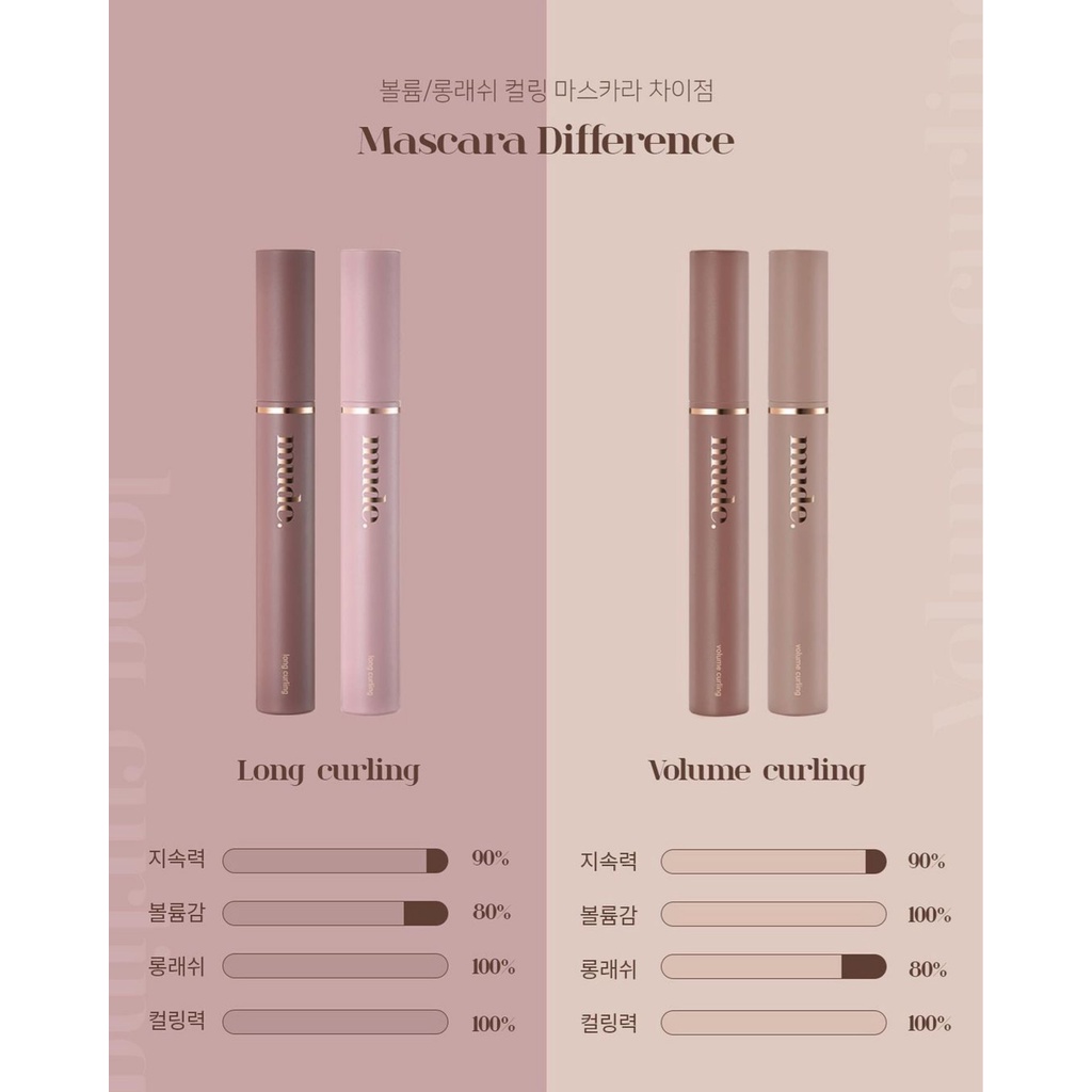 Chuốt mi Mude Inspire Curling Mascara
