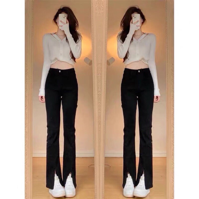 quần chân giả váy bò jean chữ a nữ jeans cạp cao phong cách style huyenjean_06 ms06 | BigBuy360 - bigbuy360.vn