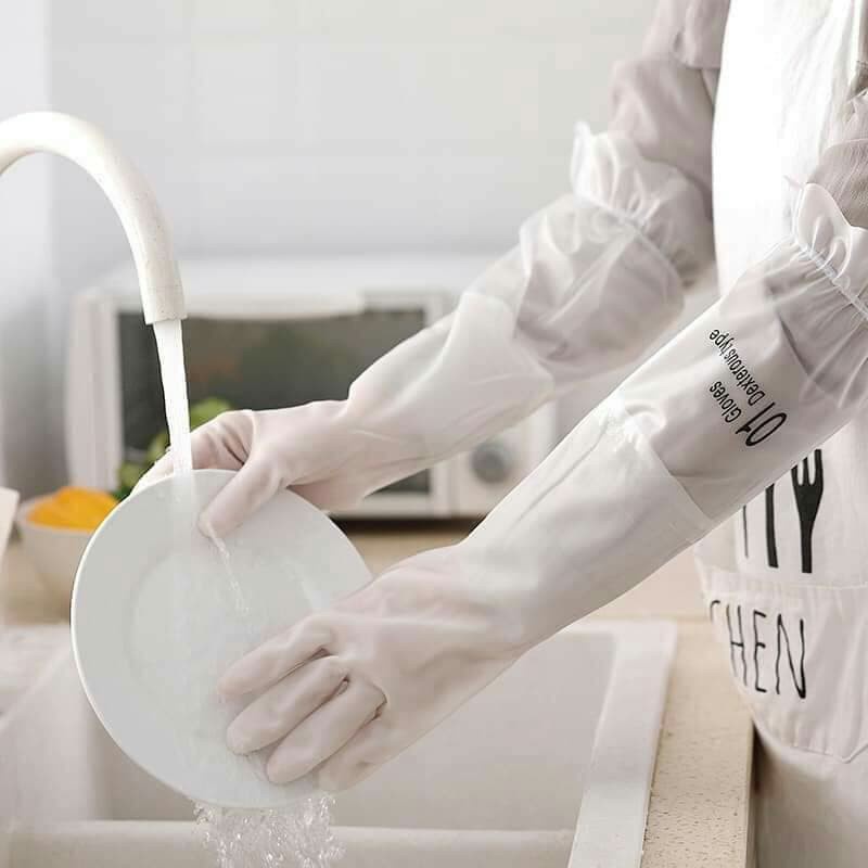 Găng tay cao su rửa chén Cổ cao chống tụt găng tay đa năng Siêu dai  siêu bền MẪU MỚI K018