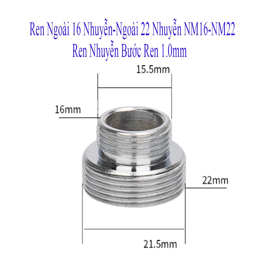 Đầu Chuyển Đổi Vòi Nước Ren Ngoài Trong