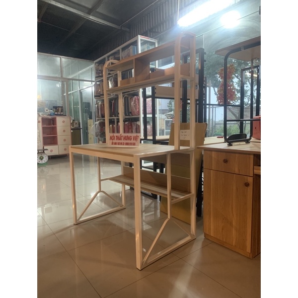 Bàn học sinh khung sắt hàn liền 1m x 60 sắt hộp 2x4