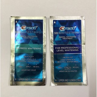 ￼Miếng dán trắng răng Crest 3D Whitestrips Dental Whitening Kit - Mỹ (Bán lẻ)