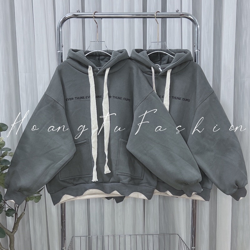 Áo hoodie nỉ bông Shop No.17 chữ thêu M673