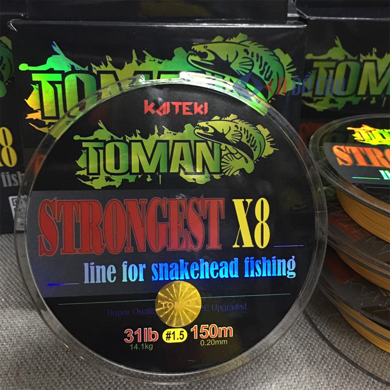 Dây PE Toman strongest X8 150m Thái Lan