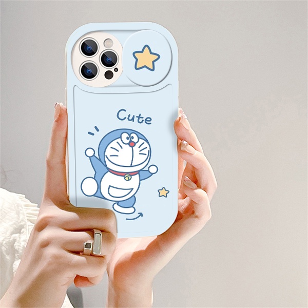 Ốp lưng iphone nắp trượt che camera mèo máy cute dành cho ip 6/6s/7/8/x/xr/xs/11/12/13/14/pro/max/plus/promax - sc2014
