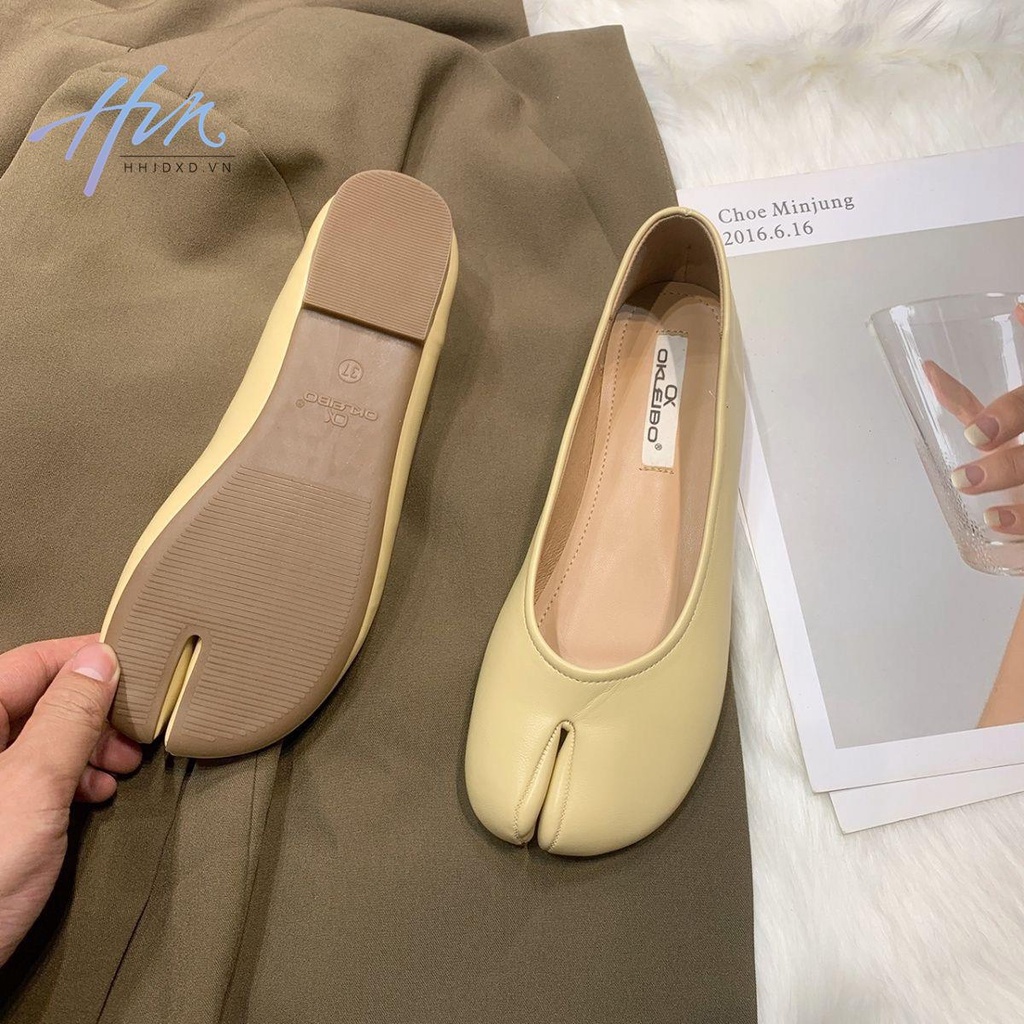 Giày Đế Phẳng Mũi Nhọn Xẻ Tà Phong Cách Mới Mùa Hè 2023 Dành Cho Bạn Nữ