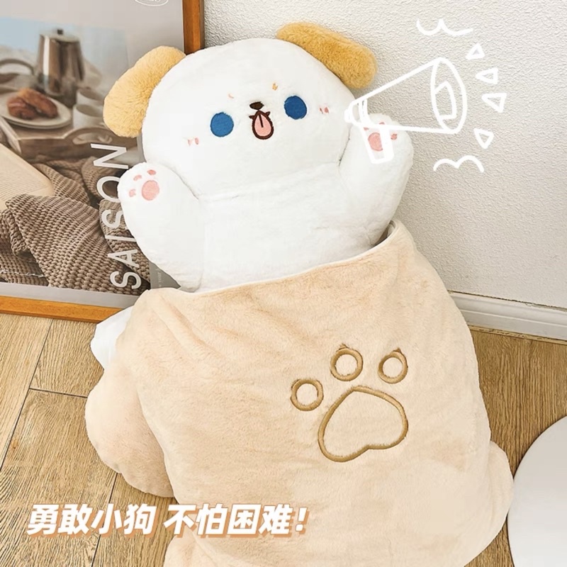 ‼️LOẠI TO‼️ Thỏ Mèo Chó Bông Size Lớn Kèm Túi Cá/Cà Rốt/Xương Cún