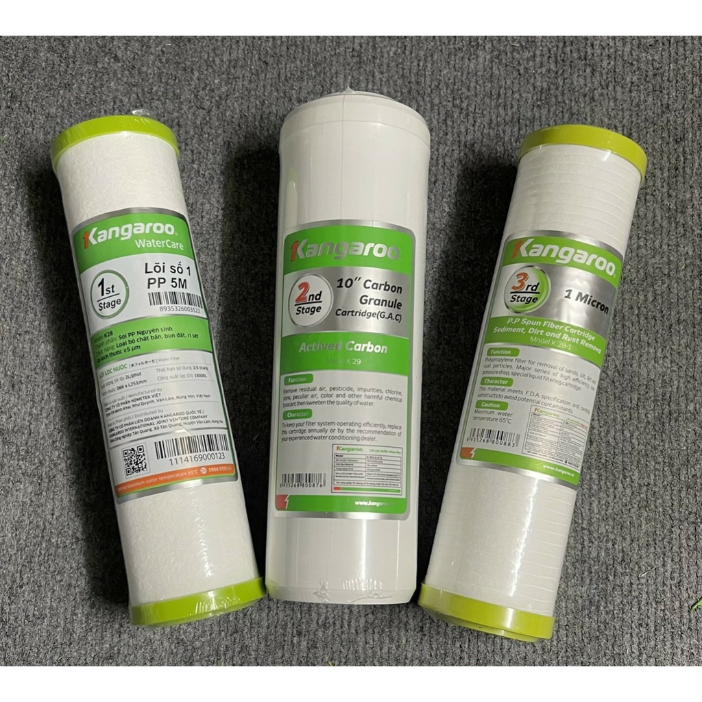 Lõi lọc nước kangaroo 123 chính hãng