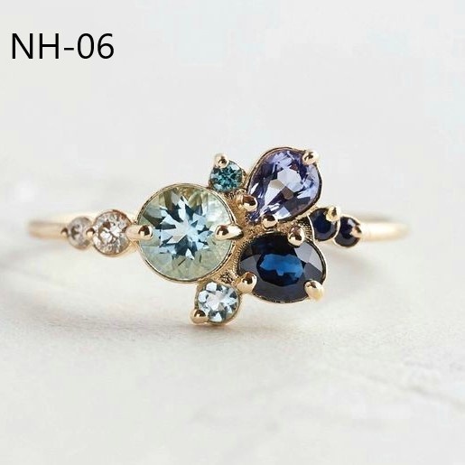 Nhẫn đính đá nữ bạc 925 đơn gian trơn đẹp cá tính May Jewelry20 MJ022