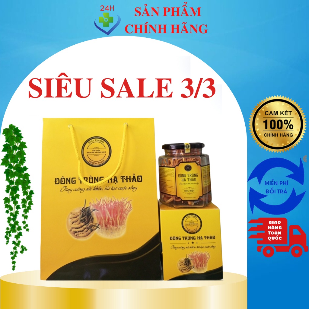 Đông trùng hạ thảo, đông trùng hạ thảo sấy thăng hoa, sản phẩm chính hãng Viện Hàn Lâm