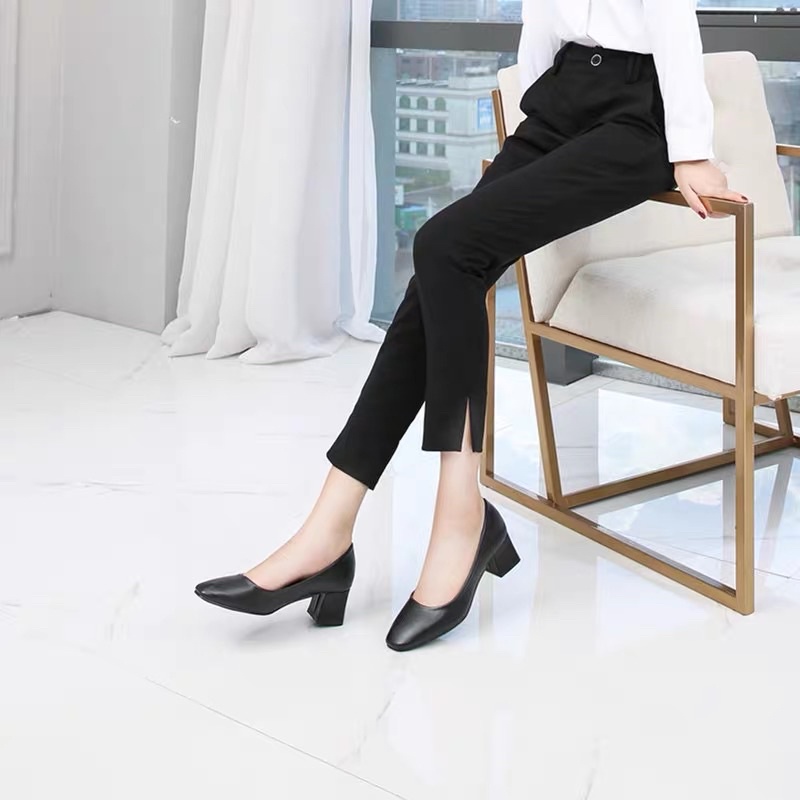 GIÀY CÔNG SỞ-TIẾP VIÊN HÀNG KHÔNG-GÓT CAO 5p DA ÊM MỀM NHƯ BÚN ở