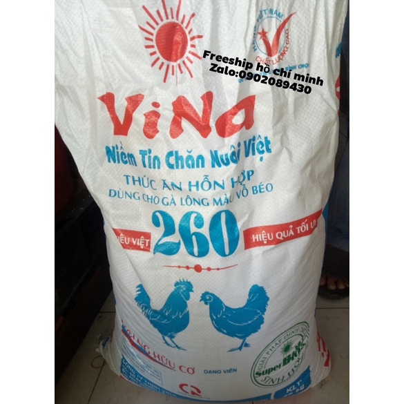 CÁM VINA 260 CHO GÀ CHIM(ĐÓNG BAO 25KG)