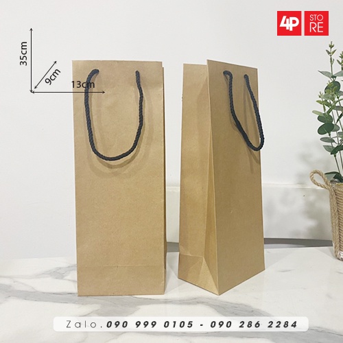 01 TÚI KRAFT 13 X 35 X 9 CM  - HỎA TỐC