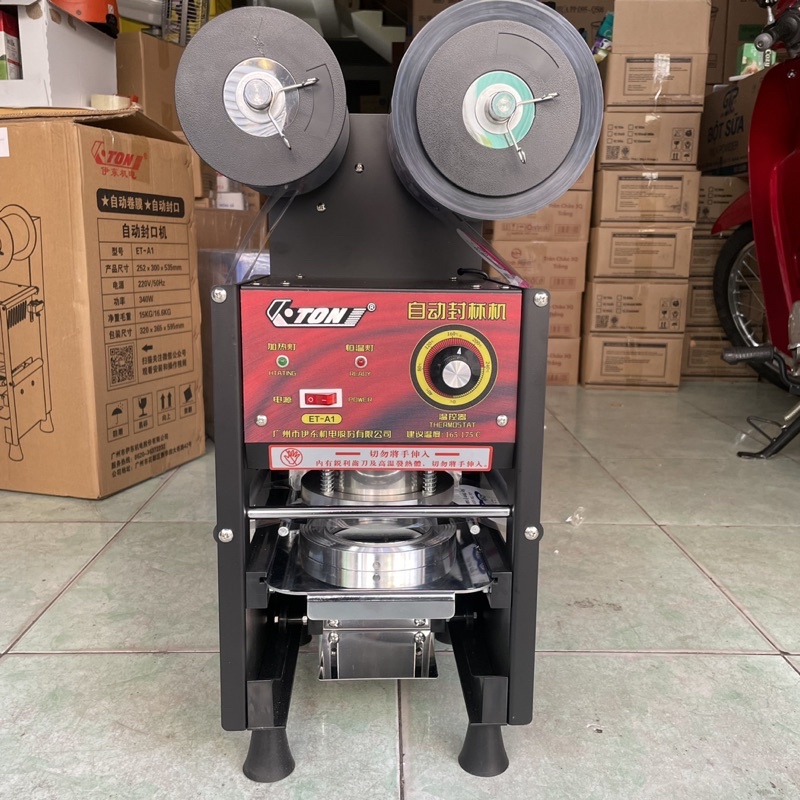 Máy ép miệng ly bán tự động Eton A1